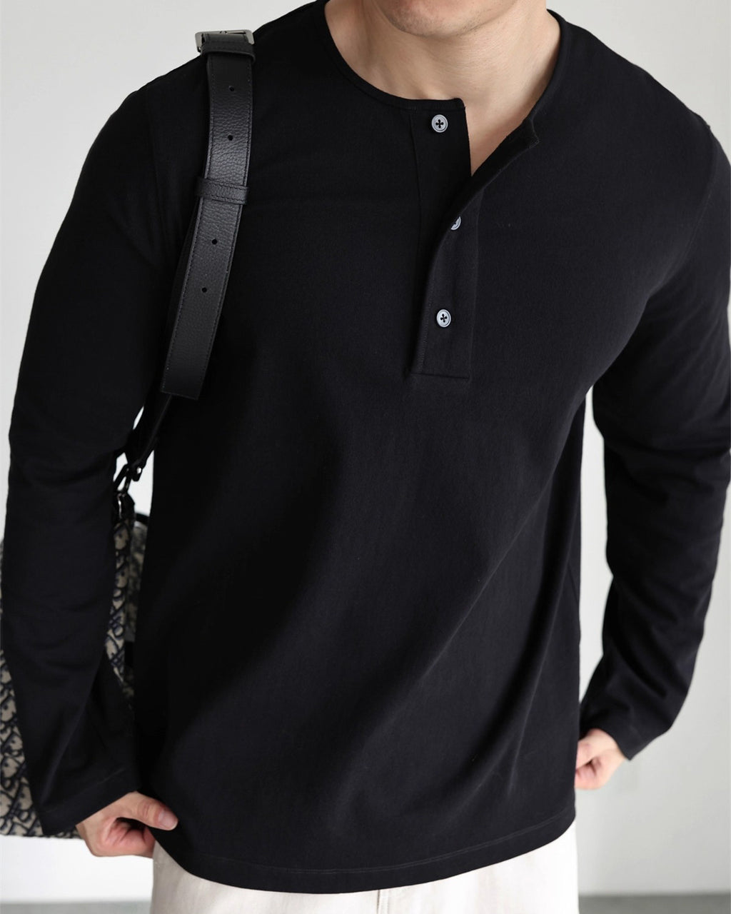 Classic Henley Long Sleeve T-Shirt