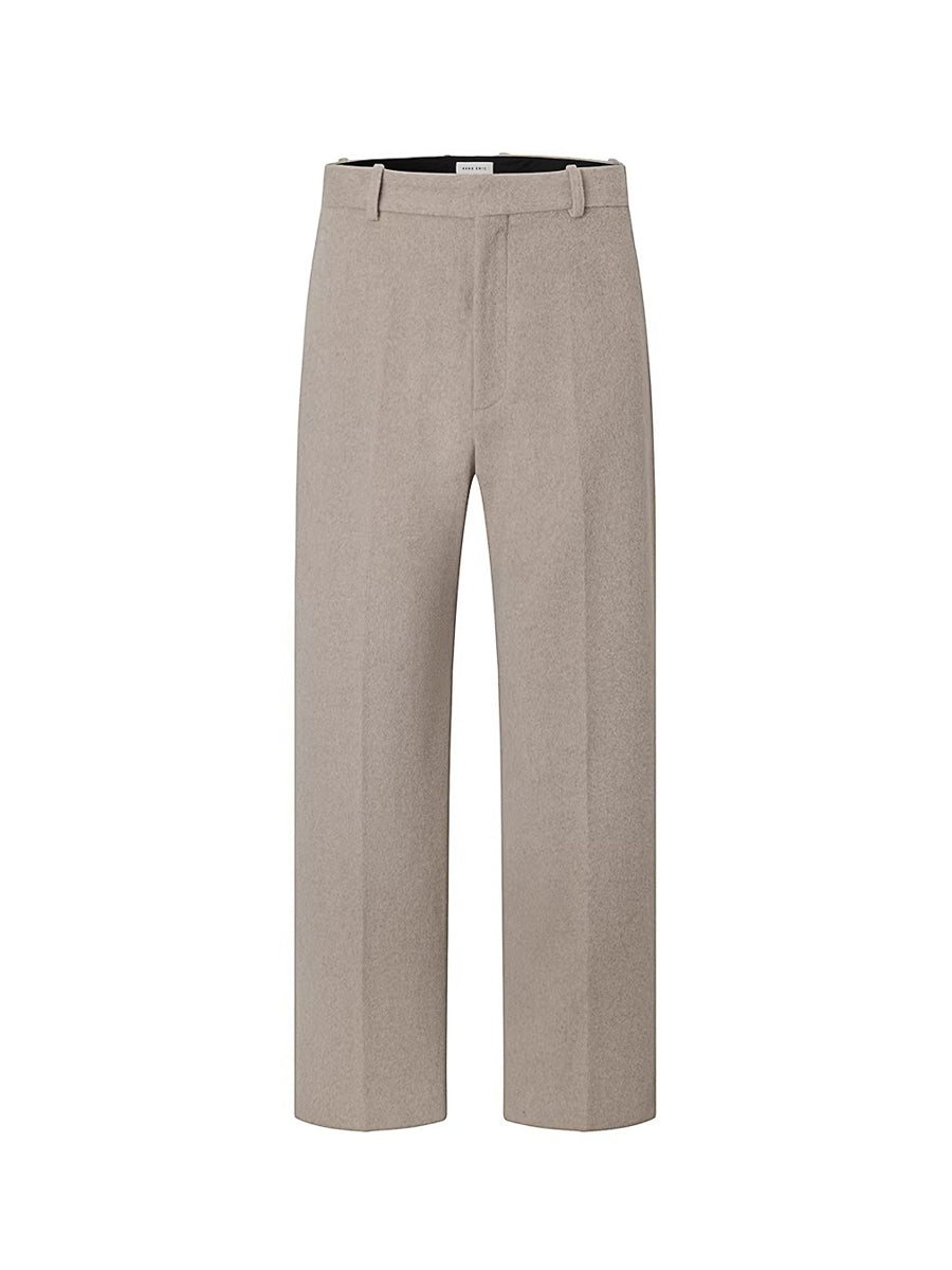 Mayfairloom sculpted wool blend pants displayed on a mannequin, showcasing tailored fit and stylish design.